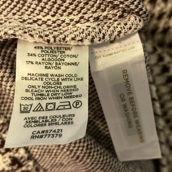 Ann Taylor Classic Brown and White Houndstooth Dress - Picture 4 of 5